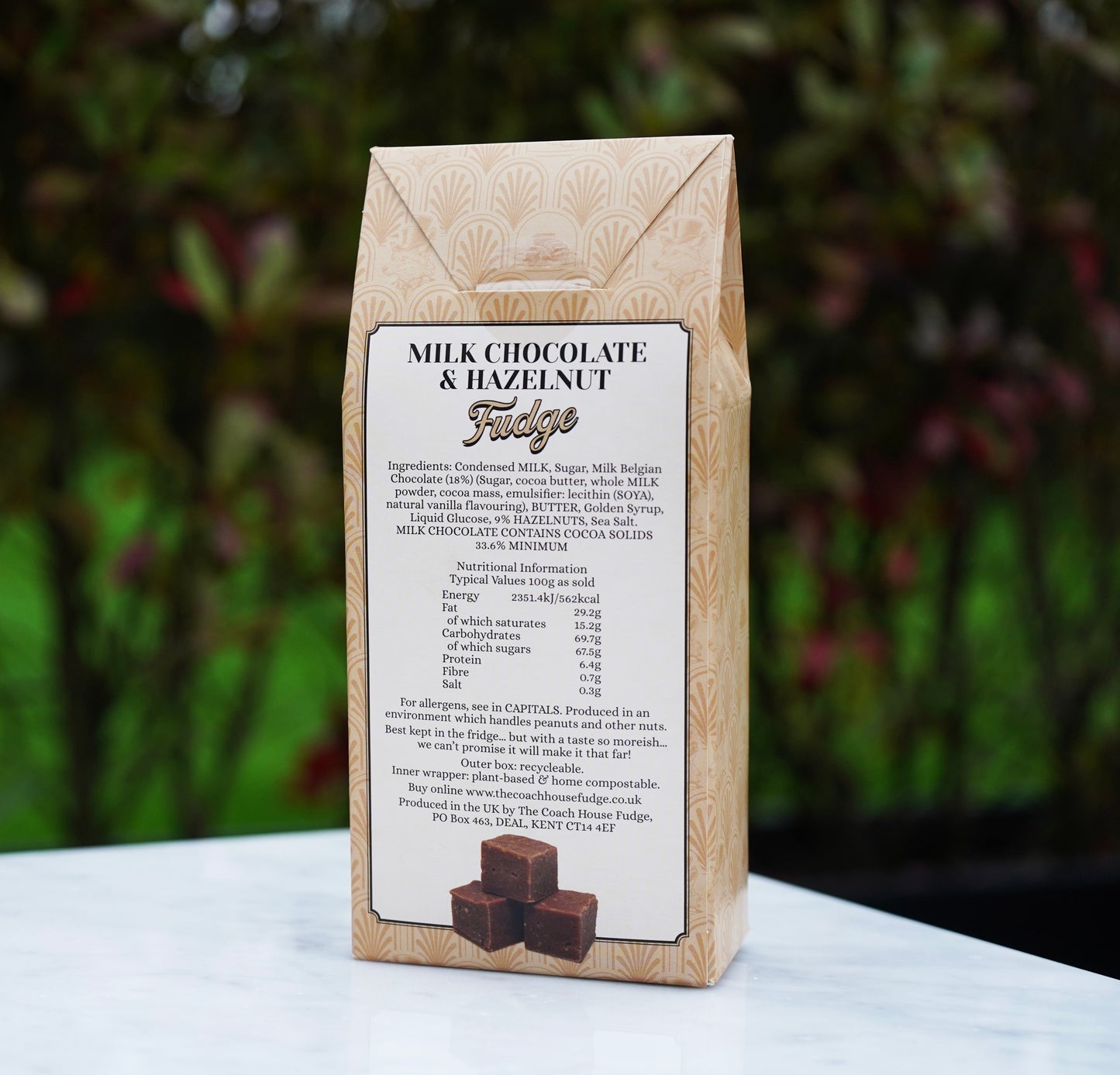 Milk Chocolate and Hazelnut Fudge - 150g box