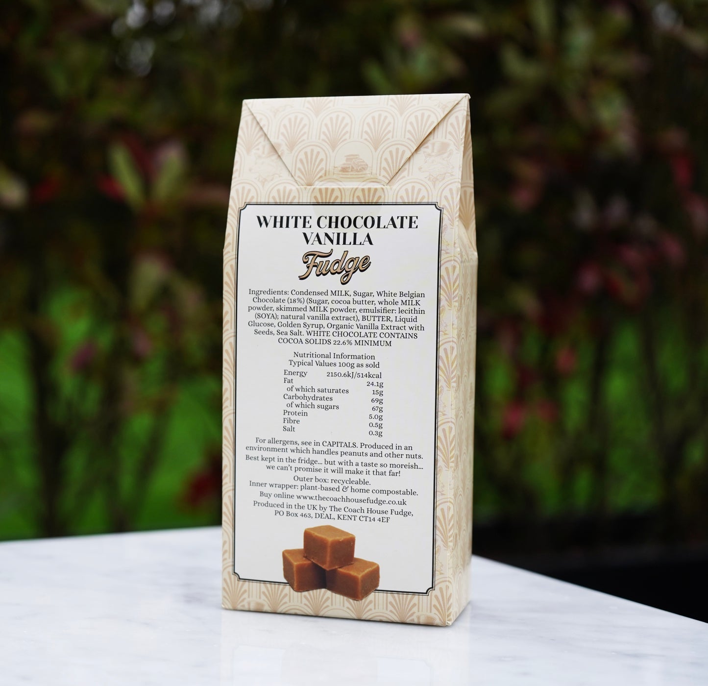 White Chocolate Vanilla Fudge -150g box